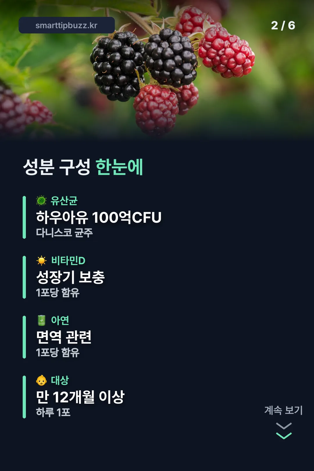 성분 구성 한눈에 보기