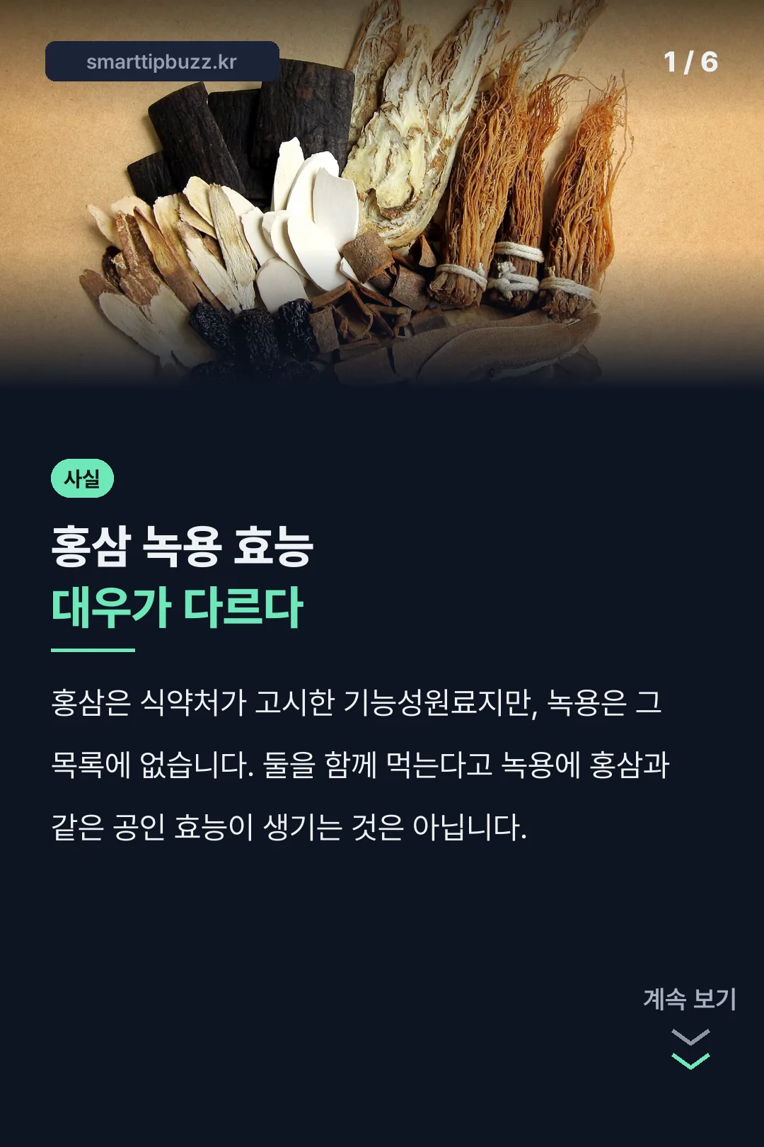 홍삼 녹용 효능 핵심 차이